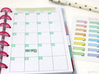Banner Flag Bujo Planner Stickers: 1in (25 mm) Wide