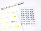 Banner Flag Bujo Planner Stickers: in (20 mm) Wide