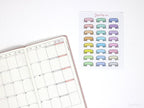 Banner Flag Bujo Planner Stickers: in (20 mm) Wide