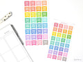 WFH Work From Home Banner Flag Bujo Journal Planner Stickers: Rainbow