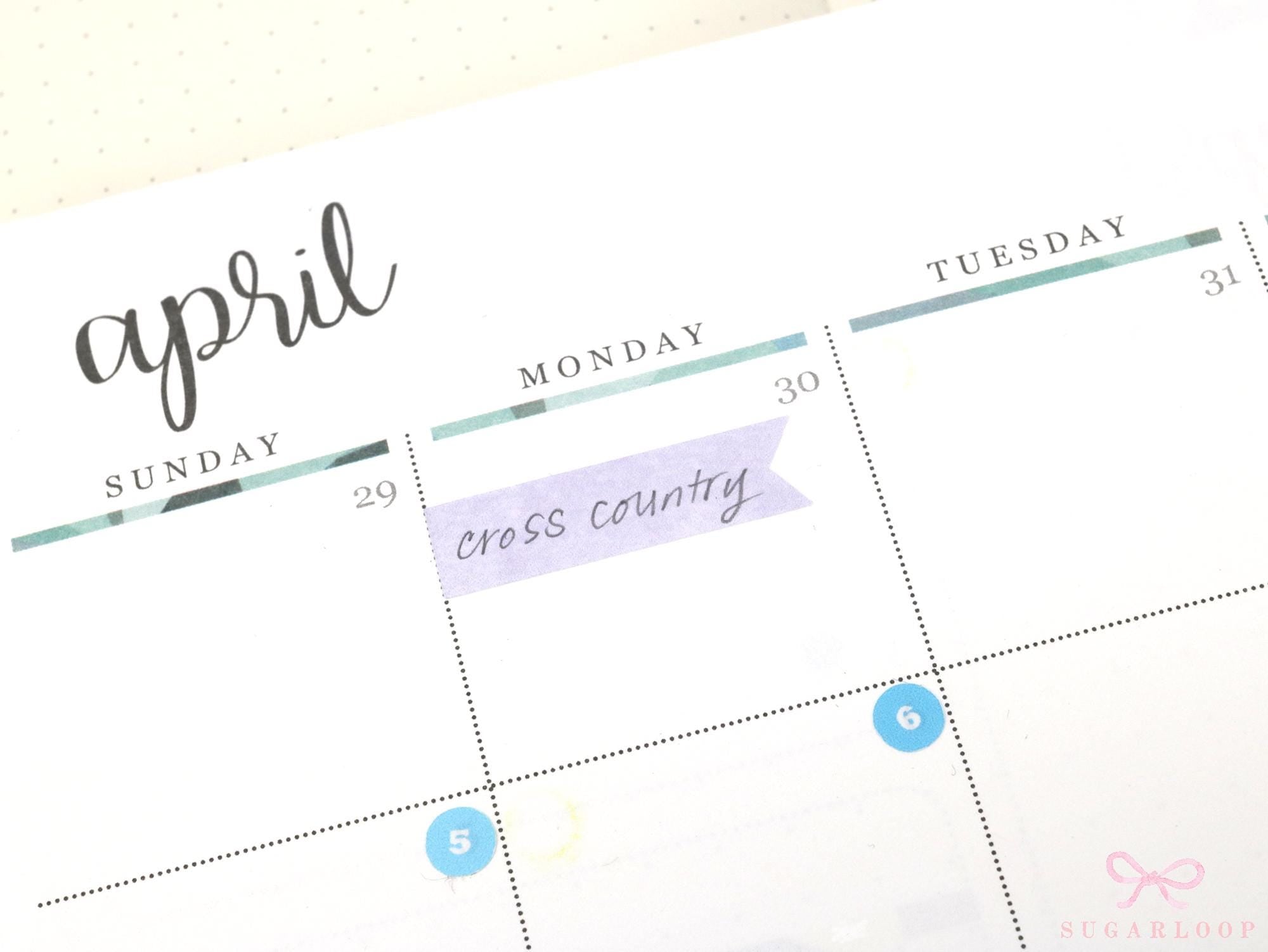 Writable, Watercolor, Pastel Banner Planner Stickers: 10 mm (0.3 in) tall by 35 mm (1.25 in) wide