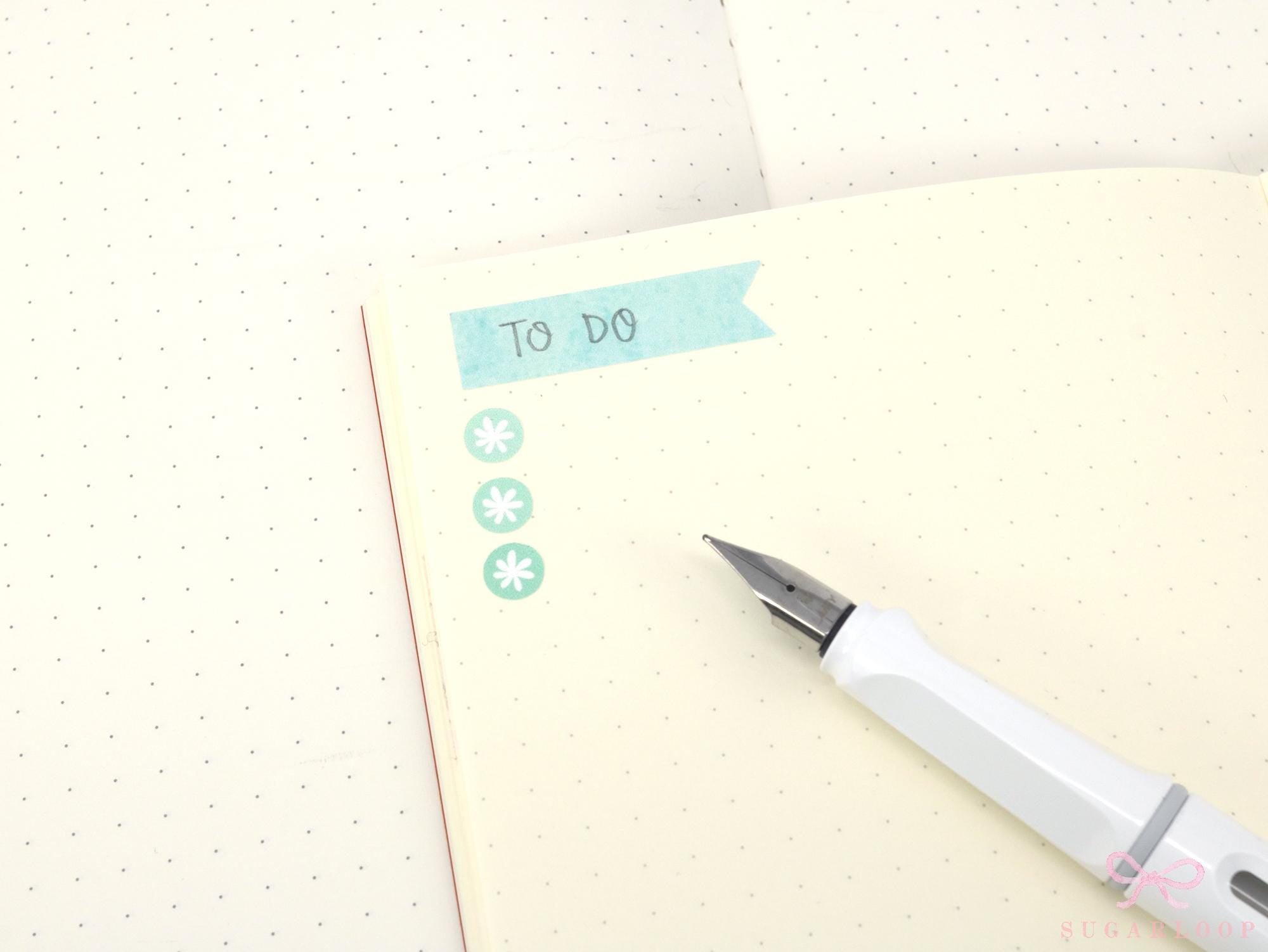 Writable, Watercolor, Pastel Banner Planner Stickers: 10 mm (0.3 in) tall by 35 mm (1.25 in) wide