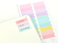 Pastel Polka Dot Planner and Journal Stickers: Banner Flag Labels, Journaling, Vertical Planning Stickers