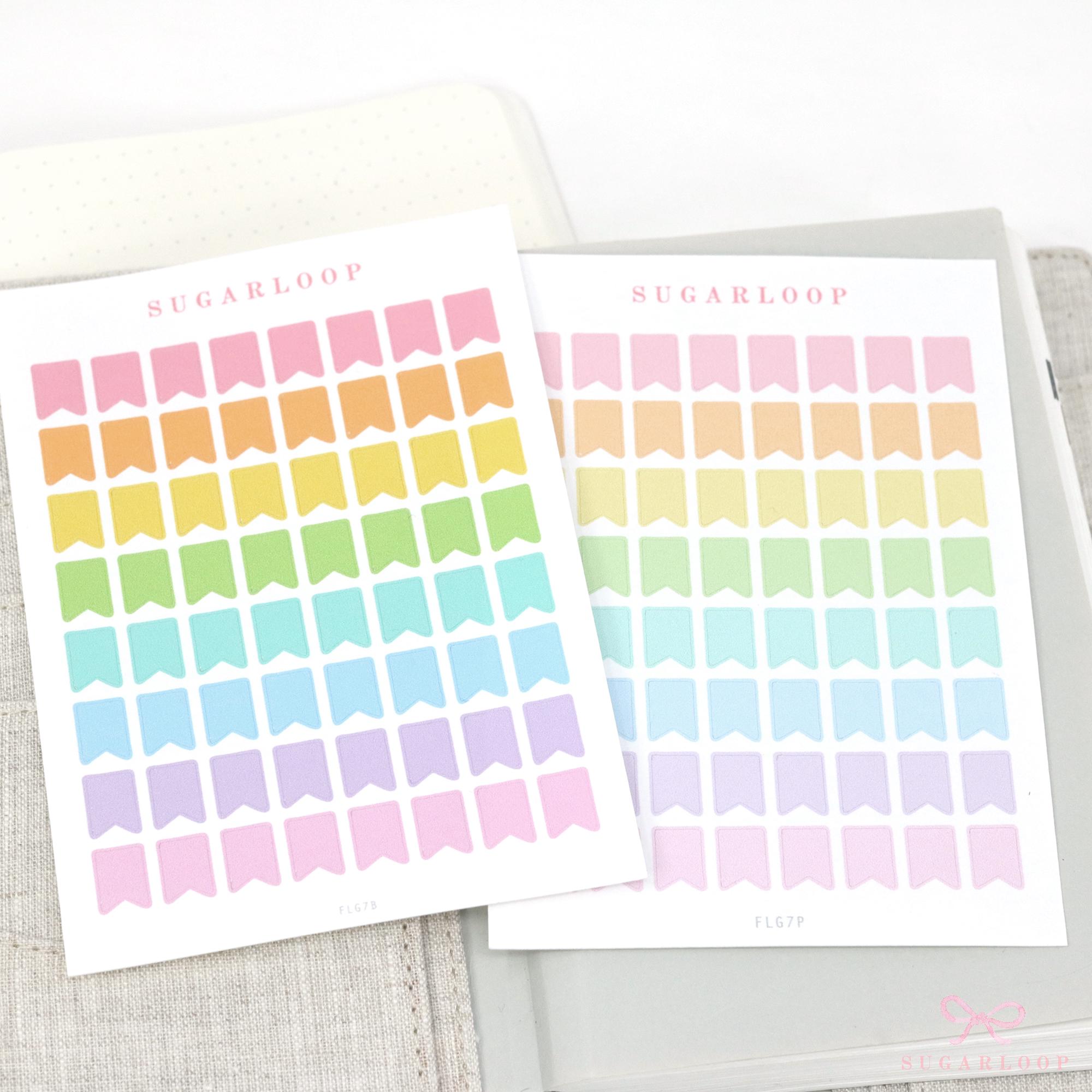 Mini Page Flags for Planners & Journals: 0.3in (7 mm) Wide