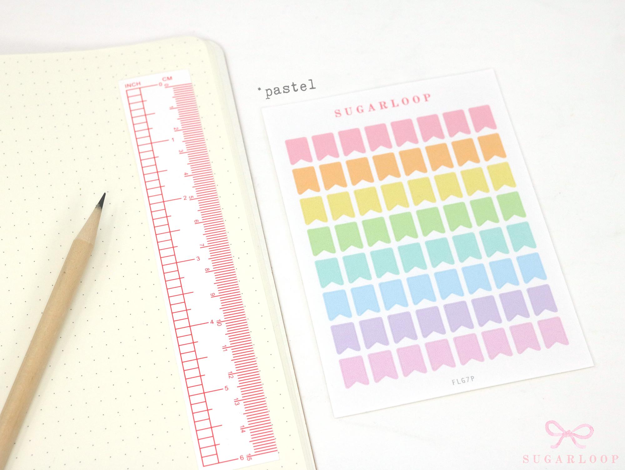 Mini Page Flags for Planners & Journals: 0.3in (7 mm) Wide