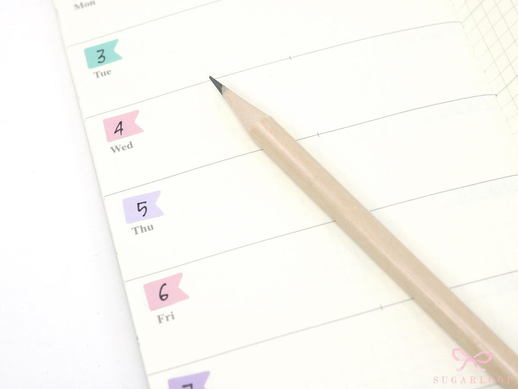 Mini Page Flags for Planners & Journals: 0.3in (7 mm) Wide