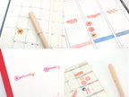 Hexagon Dot Circle Square Bujo Planner Stickers: 0.5” (12 mm)