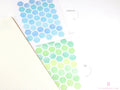 Hexagon Dot Circle Square Bujo Planner Stickers: 0.5” (12 mm)