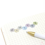 Hexagon Dot Square Bujo Planner Stickers: 1/2 inch (12 mm)