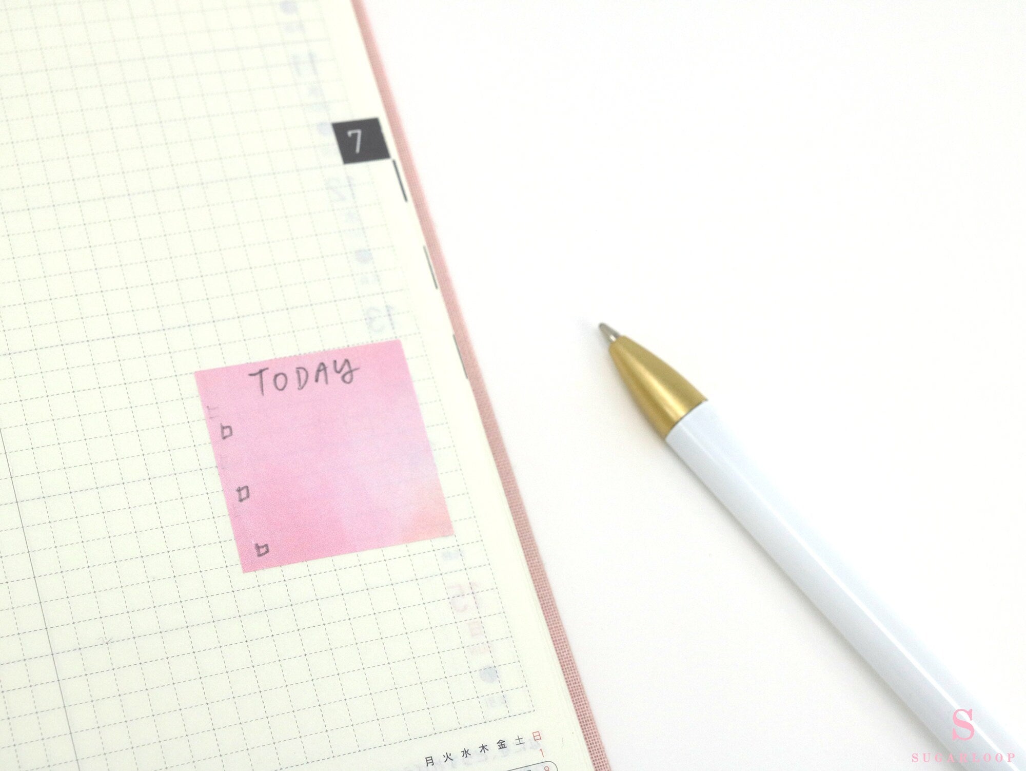 Hexagon Dot Square Bujo Planner Stickers: 1.25 inch (30 mm)