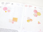 Hexagon Dot Square Bujo Planner Stickers: Various Sizes