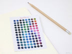 Mini Tiny Galaxy Dots Hexagon Bujo Planner Stickers: 0.25” (6 mm)