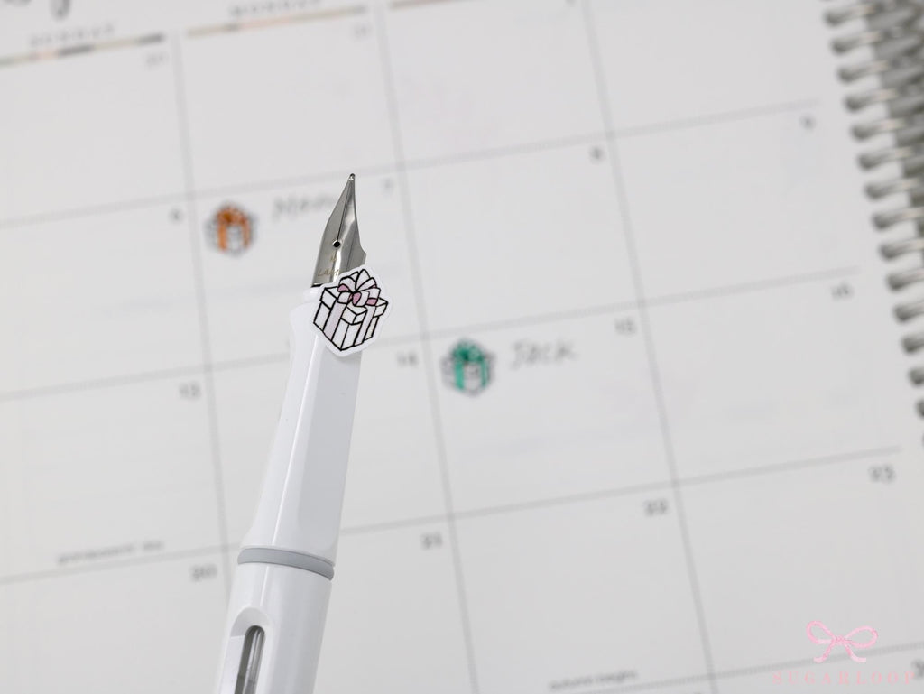 Gift Birthday Celebration Stickers for Planners & Bujo Journals