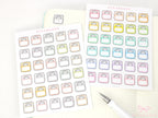 Weigh In Scale Icon Stickers for Planners & Journals