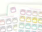 Weigh In Scale Icon Stickers for Planners & Journals