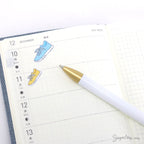 Running Jogging Walking Shoes Stickers for Planners & Journals: Rainbow
