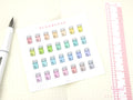 Cute Kawaii Pill Bottle Medicine Bujo Planner Stickers: Prescription Pharmacy Reminder Doctor Meds Tablets Refill Health
