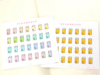 Medicine Pill Trackers Prescription Refill Stickers for Planners Bujo Journals