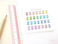 Medicine Pill Trackers Prescription Refill Stickers for Planners Bujo Journals