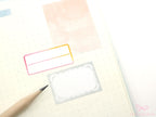 Whimsical Lace Doily Hand-drawn Frame Stickers for Bujo Journals & Planners : 1in (25 mm) Tall