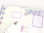 Whimsical Lace Doily Hand-drawn Frame Stickers for Bujo Journals & Planners : 1in (25 mm) Tall