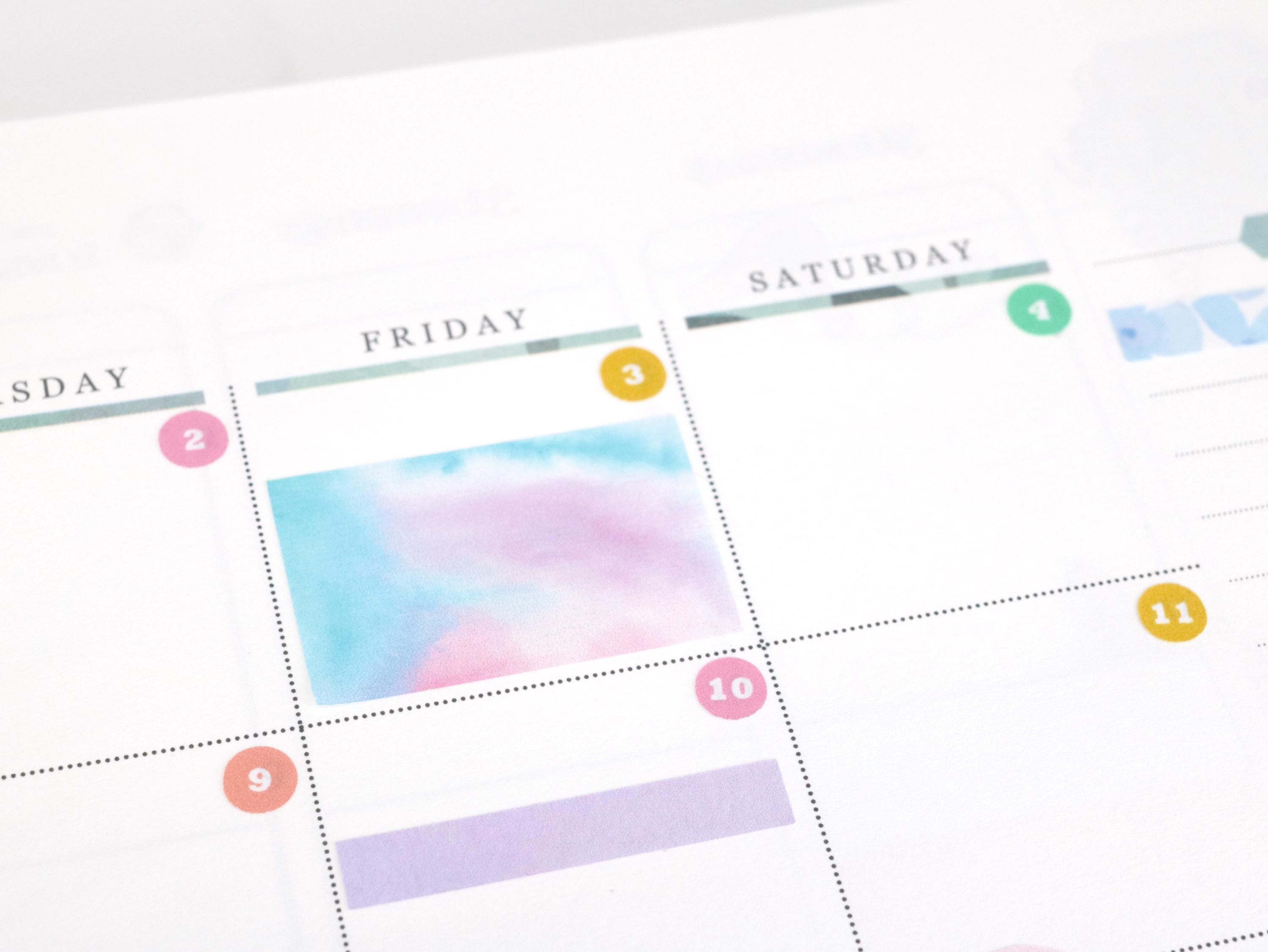 Half Box Appointment Label Stickers For Journals and Planners: 1.5in (38 mm) wide
