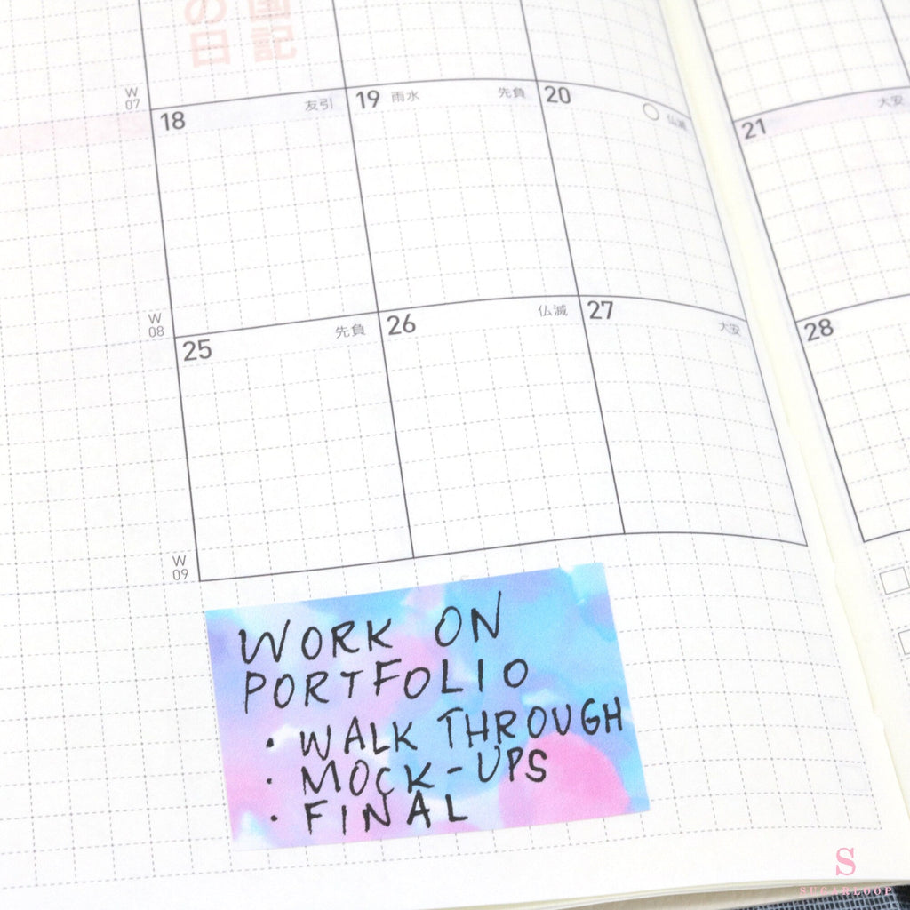 Half Box Appointment Labels Bujo Planner Stickers: 1.5 in (38 mm) wide & 1  in (25 mm) tall