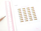 Cute Kawaii Doodle Pencil Planner Bujo and Journal Stickers