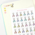 Cute Scissors Haircut Salon Beauty Appointment Reminders Bujo Journal Planner Stickers