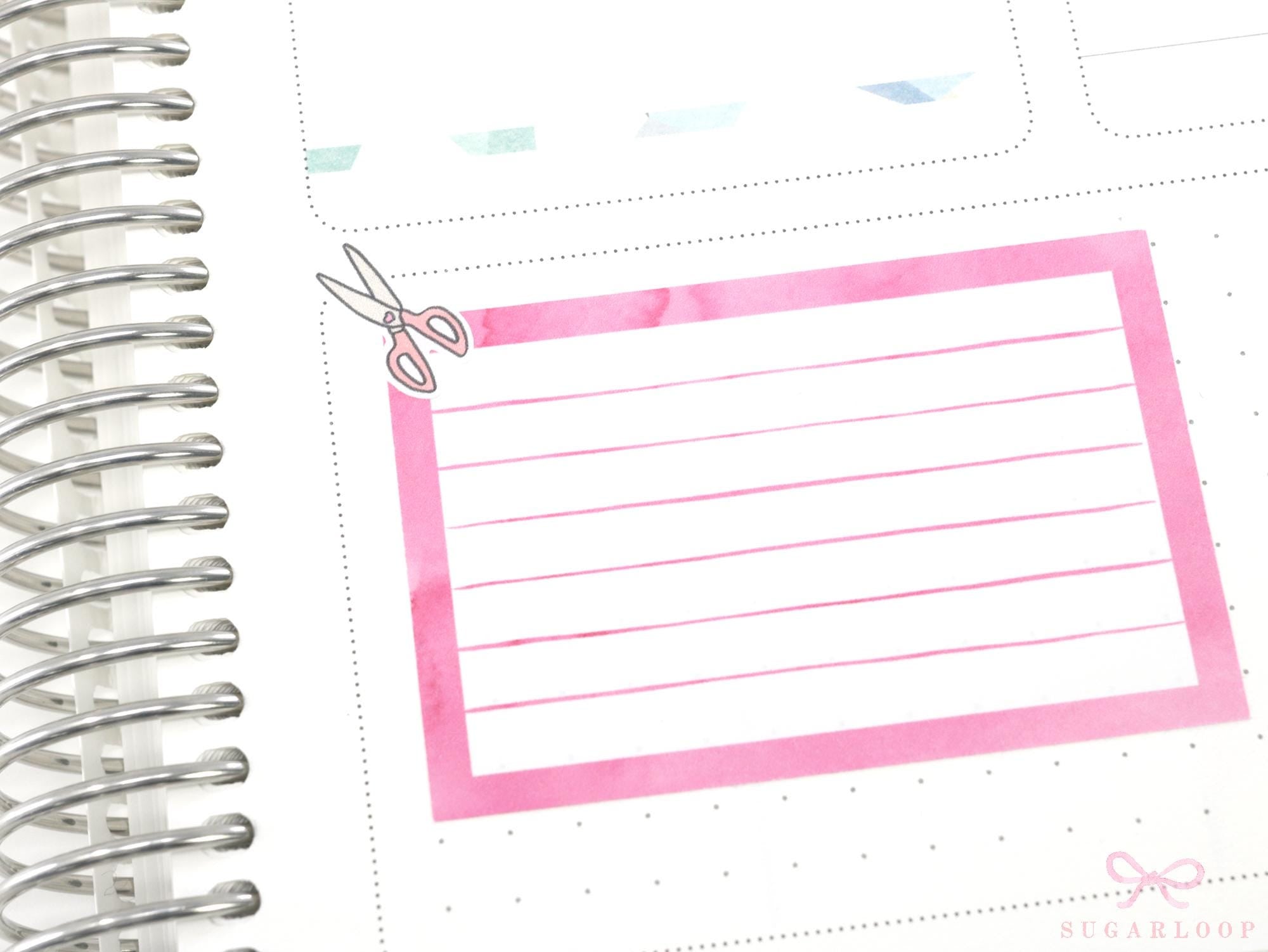 Cute Scissors Haircut Salon Beauty Appointment Reminders Bujo Journal Planner Stickers