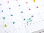 Cute Hand Drawn Sewing Machine Bujo Planner Stickers: Rainbow or Neutral