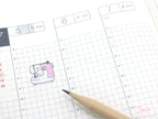 Cute Hand Drawn Sewing Machine Bujo Planner Stickers: Rainbow or Neutral