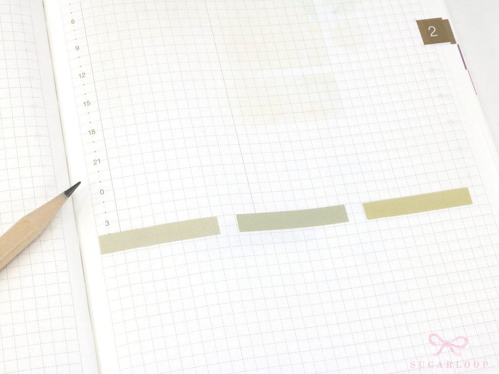Header Title List Label Bujo Planner Stickers: 0.25in (6 mm) Tall Rainbow Pastel, Planner Essentials