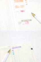 Header Label Planner Sticker: 1.5 in (38  mm) x 0.25 in (6 mm), Planner Essentials