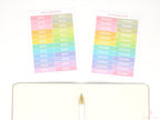 Header Label Planner Sticker: 1.5 in (38  mm) x 0.25 in (6 mm), Planner Essentials