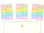 Header Label Planner Sticker: 1.5 in (38  mm) x 0.25 in (6 mm), Planner Essentials
