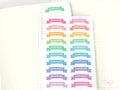 Homework Planner and Journal Header Sticker Labels