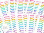 Homework Planner and Journal Header Sticker Labels