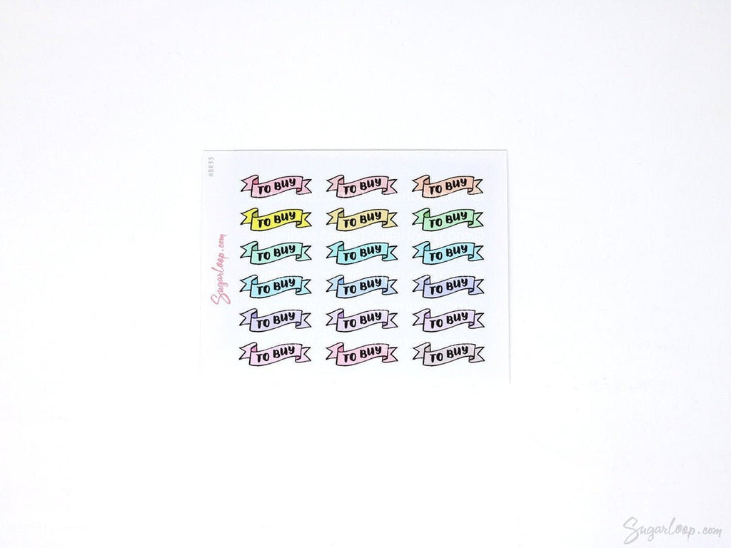 To Buy Header Stickers for Planners & Bujo Journals: Pastel