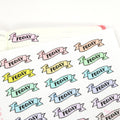 Today Banner Stickers for Planners & Bujo Journals: Pastel
