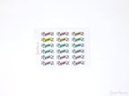 Study Header Stickers for Planners & Bujo Journals: Pastel, Planner Essentials