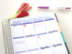 Study Header Stickers for Planners & Bujo Journals: Pastel, Planner Essentials