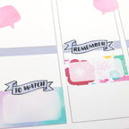 To Watch Header Stickers for Planners & Bujo Journals: Pastel