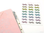 Goals Header Stickers for Planners & Bujo Journals: Pastel