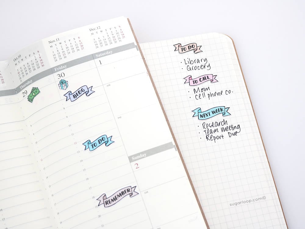 Grateful Header Stickers for Planners & Bujo Journals: Pastel