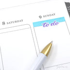 To Do Header Stickers for Planners & Bujo Journals: Rainbow
