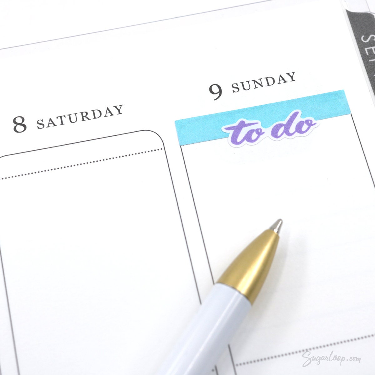 To Do Header Stickers for Planners & Bujo Journals: Rainbow