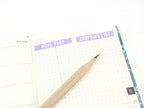 Header Bujo Planner Stickers: 1.5 in (38  mm) x 0.25 in (6 mm)