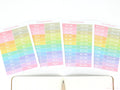 Header Bujo Planner Stickers: 1.5 in (38  mm) x 0.25 in (6 mm)
