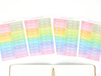 Header Bujo Planner Stickers: 1.5 in (38  mm) x 0.25 in (6 mm)